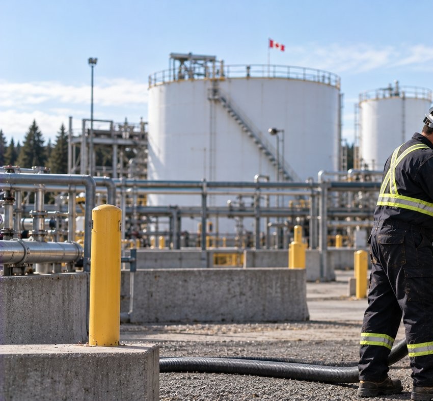 Bulk fuel storage tanks